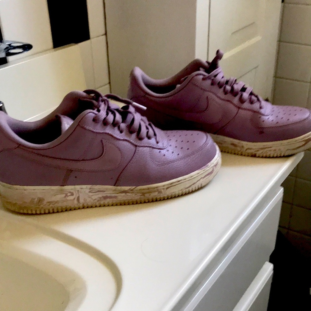 Purple Nike Air Force 1s